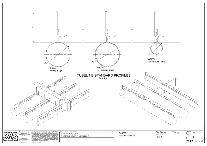 SAS750 Tubeline Profiles