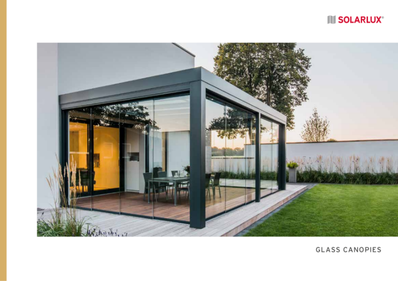 Solarlux Glass Canopy & Glass House uninsulated product brochure