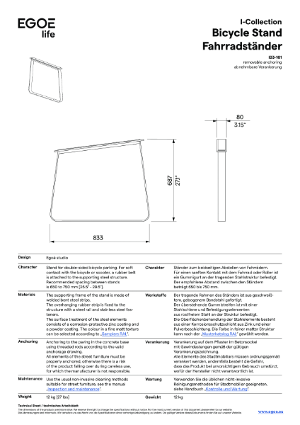 I33-101 - Data Sheet