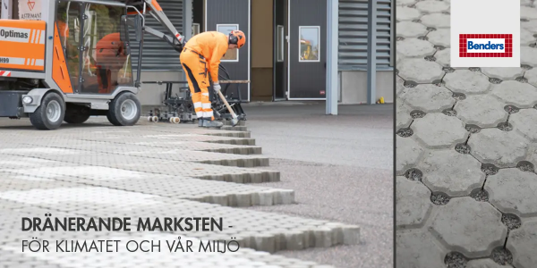 Dränerande marksten – för klimatet och miljön