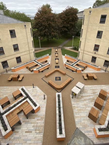 University paving in Bath