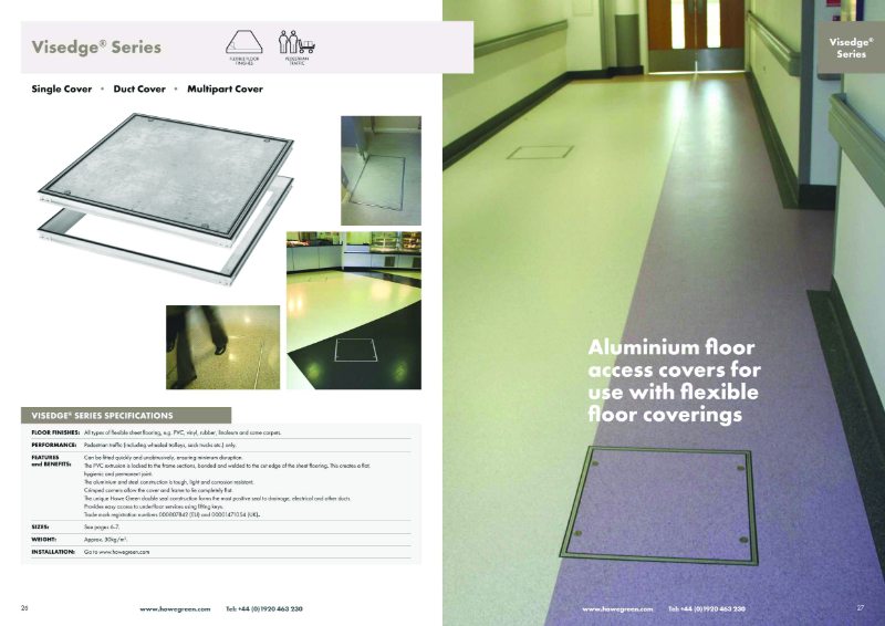 Visedge Series Flexible Floor Access Cover