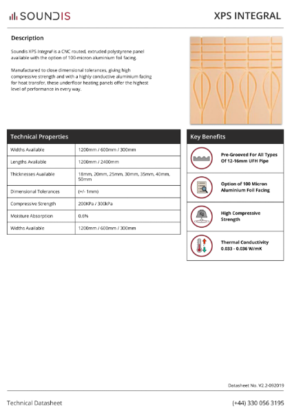 Soundis Routed Insulation XPS