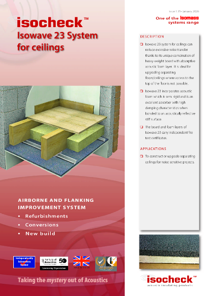 Isocheck Isowave 23 for Ceilings - Data Sheet v1.15