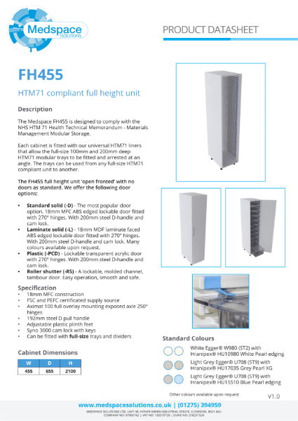 FH455 - HTM71 Compliant Full Height Unit