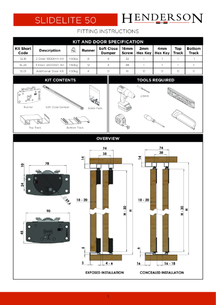 SlideLite Fitting Instructions