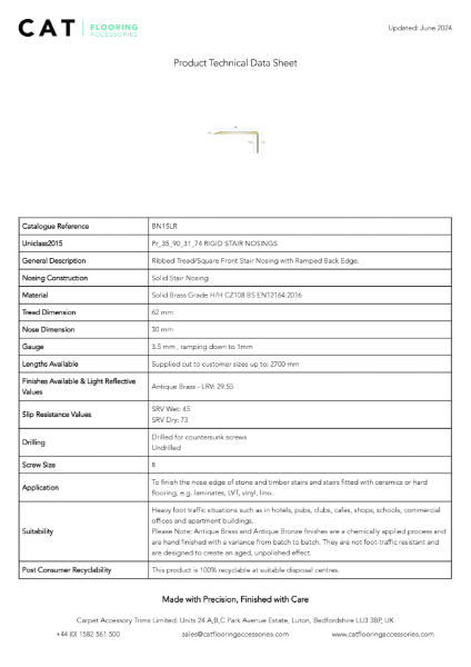 BN1SLR ANTIQUE BRASS TDS