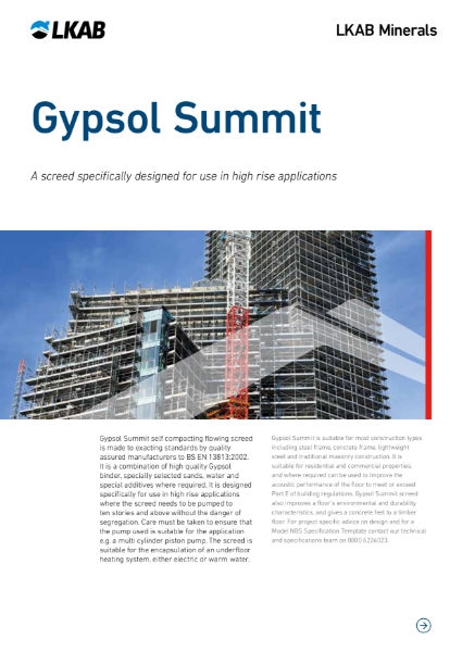 GYPSOL Summit High Rise Screed
