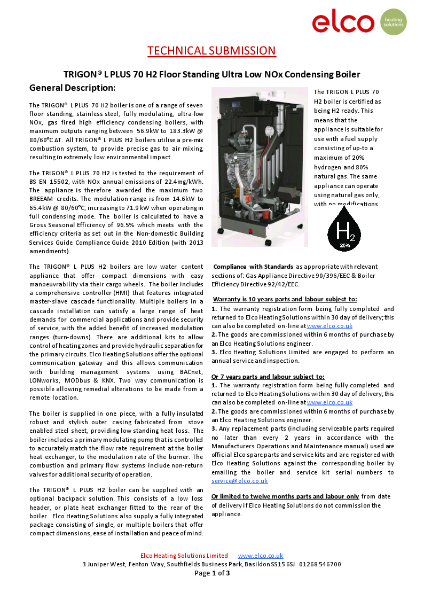 Technical Submission - TRIGON L PLUS 70 H2