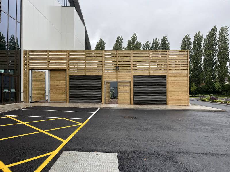 Acoustic barrier for Sandwell Aquatics Centre