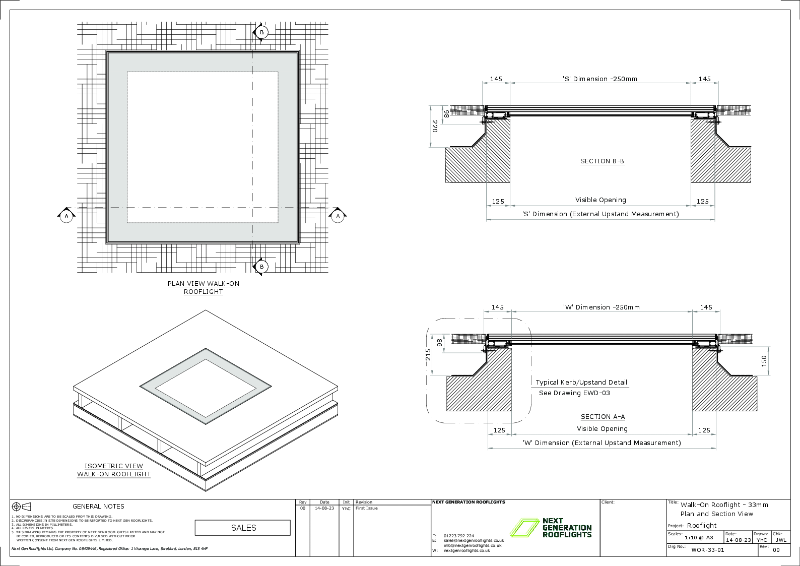 External Walk On Rooflight