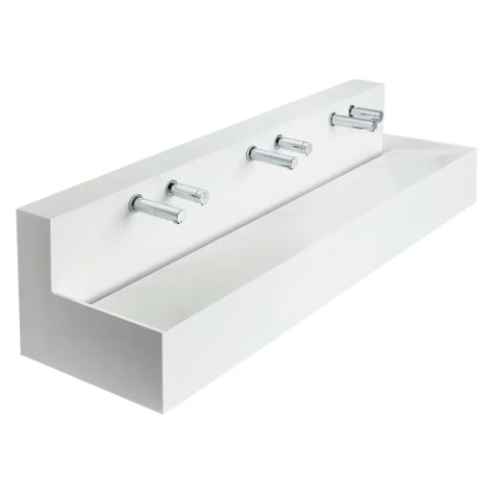 Silhouette 180cm Washtroughs With Upstand - Wash Trough