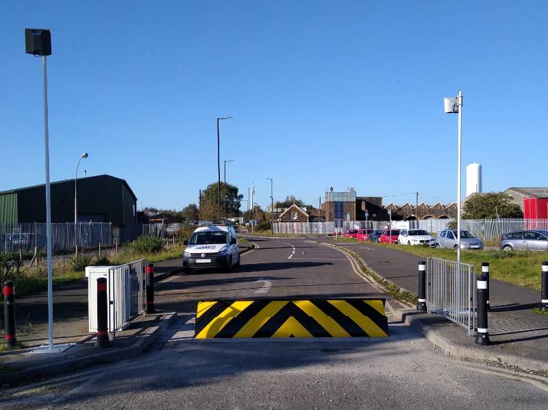 Frontier Pitts Security Height Roadblocker provides Anti-Ram Traffic Control protection to a Local Council Authority