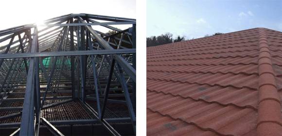 Light steel roof framing systems
