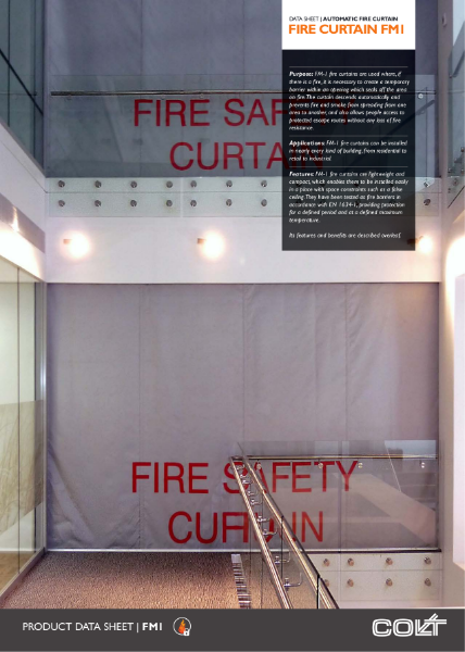 FM1 fire curtain