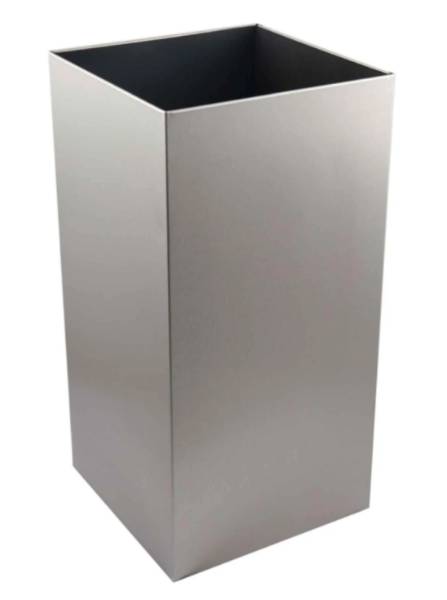 BC160 Dolphin 50 Ltr Brushed Stainless Steel Open Top Bin