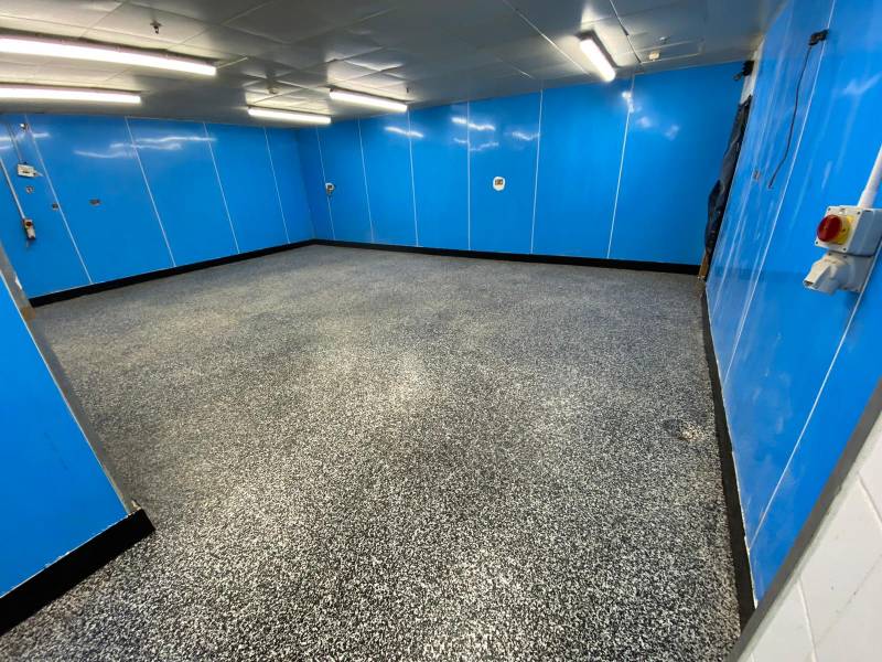 Refurbishment to a Tesco bakery floor using our hard-wearing system