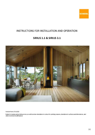 Monteringsinstruktion - Schiedel Sirius 1.1 & 3.1