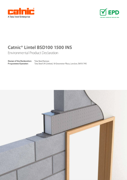 Catnic BSD 100 Steel Insulated Box Lintel EPD