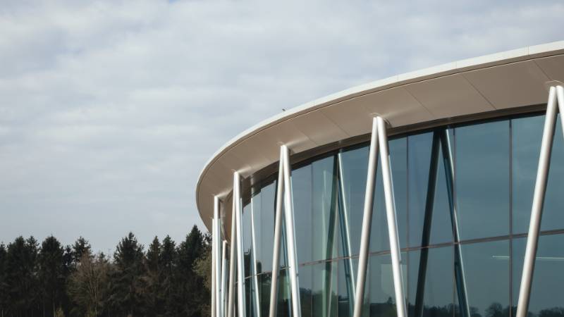 Faceted Verge Raking Soffit at Bremont Watches HQ