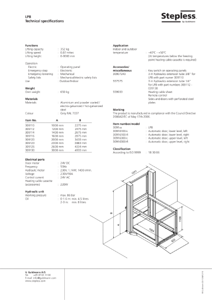 Stepless LP8 - Datasheet