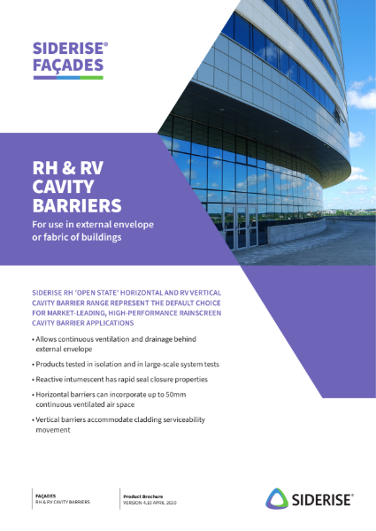 Cavity fire barriers for Rainscreen v4.10