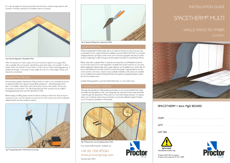 Spacetherm Multi Installation Guide - Timber Frame/Battens