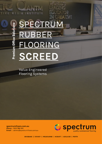 Screed rubber flooring