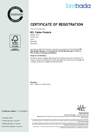 Chain of Custody Certification