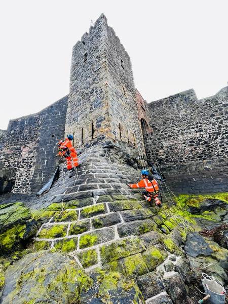 Rainey Restoration Ltd | SMET NHL 5 | Repointing of Norman Tower