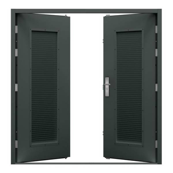 Double Louvred Steel Door (Security)