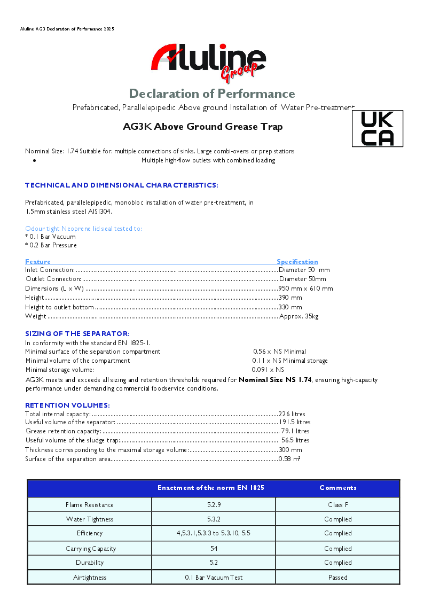 AG3K Declaration of Performance Leaflet2025