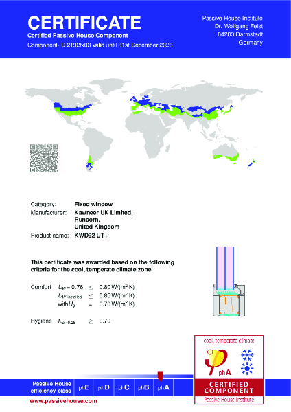 KWD92 UT+ Passive House Fixed Light