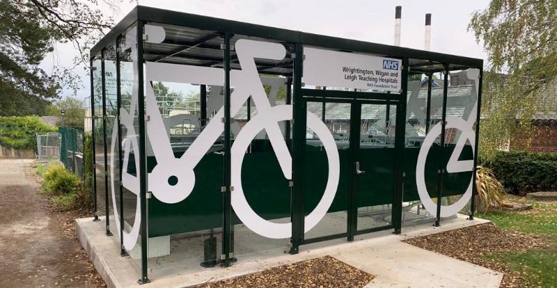 Wrightington, Wigan and Leigh NHS Teaching Hospitals Receive Falco Cycle Parking Infrastructure