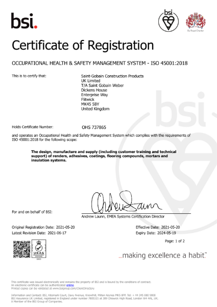 ISO 45001:2018 Certification