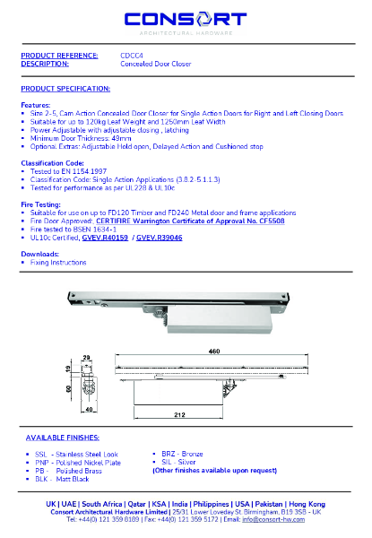 CDCC4 - Product Data Sheet