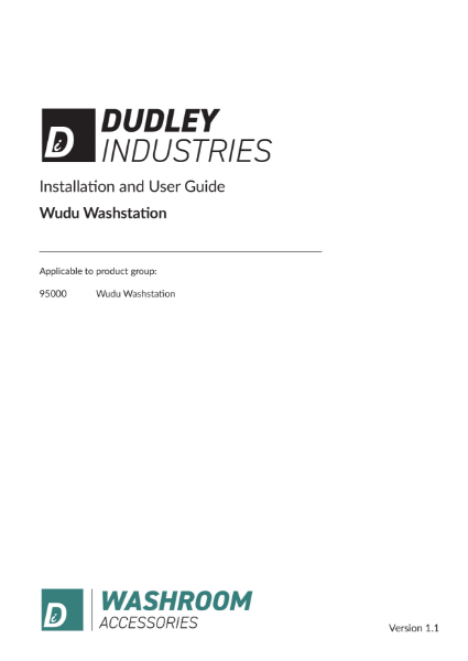 DI Installation Guide Wudu Washstation