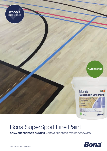 Bona SuperSport Line Marking Paint - Brochure