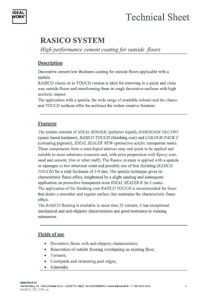 Rasico Data Sheet
