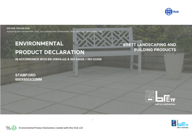 Environmental Product Declaration - Pocklington Precast Paving