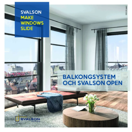 Broschyr Balkongsystem och Svalson Open