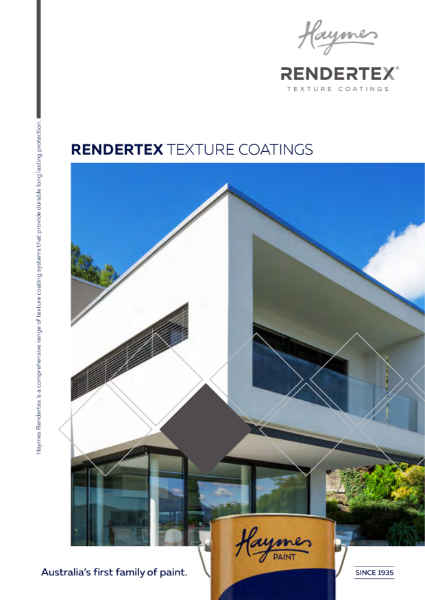 Rendertex Renderprime Product Catalogue