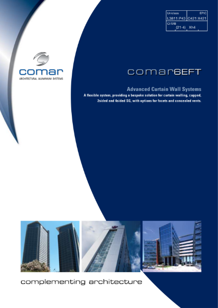 Comar 6EFT Curtain Walling