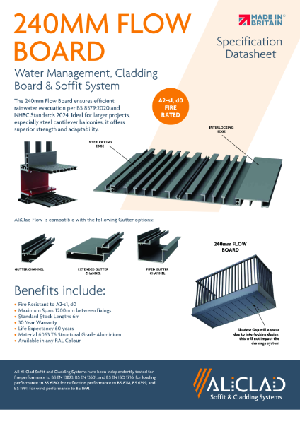 AliClad Flow 240mm Data Sheet