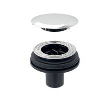 Geberit shower drain d90, for cross-floor installation, without trap, with drain cover