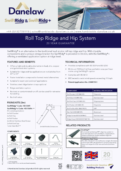 SwiftRidg® / SwiftRidg®+ Datasheet