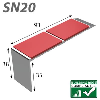 Stair Nosings SN Range Stair nosing - Stair edgings 