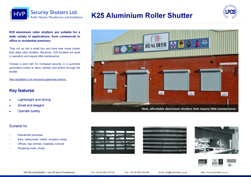 HVP Product Sheet - K25