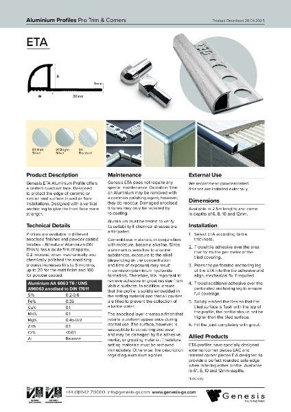 ETA Datasheet