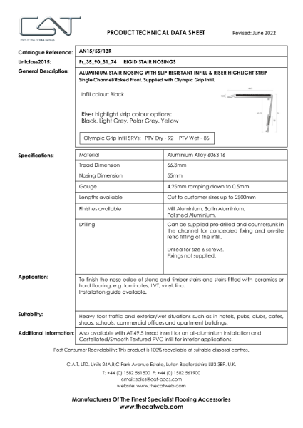 AN15 55 13R with Olympic Grip TDS